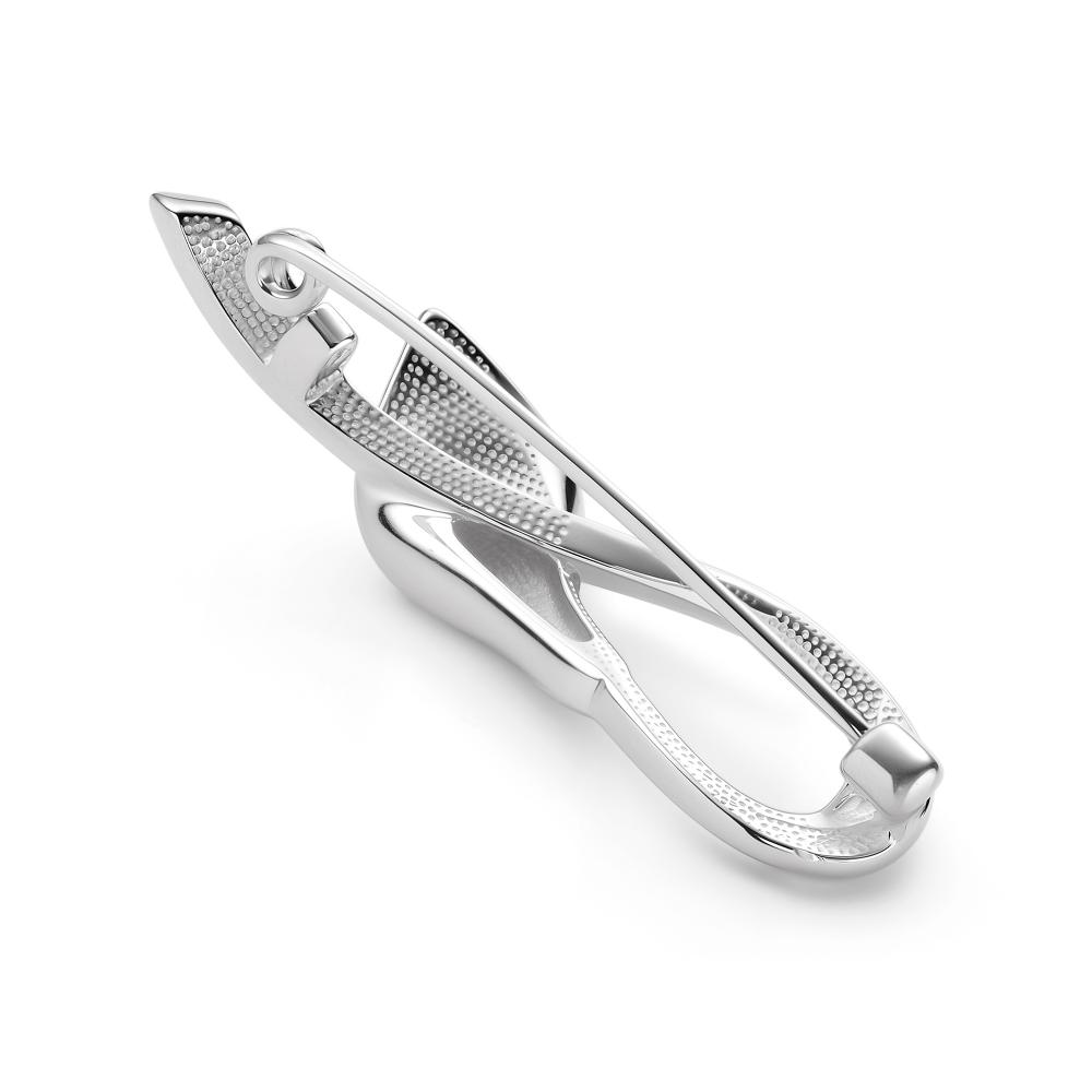 Брошь из родированого серебра 925 пробы 04-4054/00КЦ-00