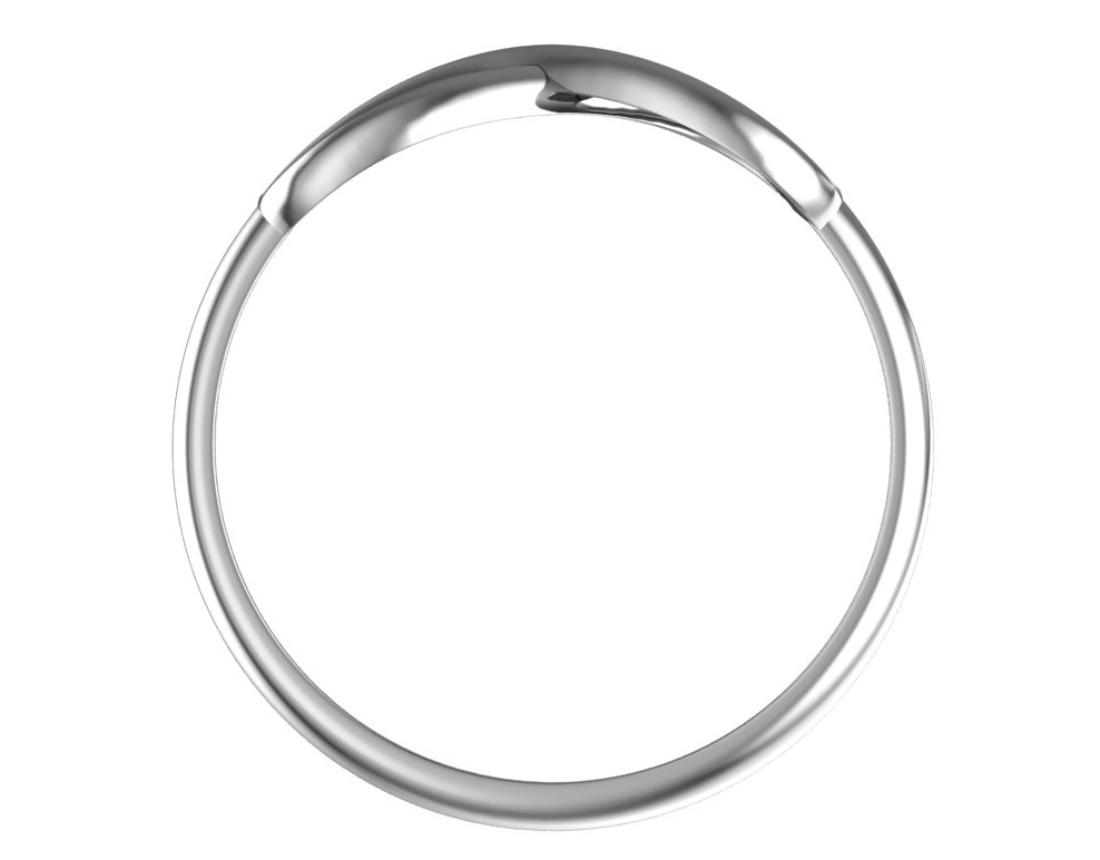 Кольцо из родированого серебра 925 пробы 0101412-00245