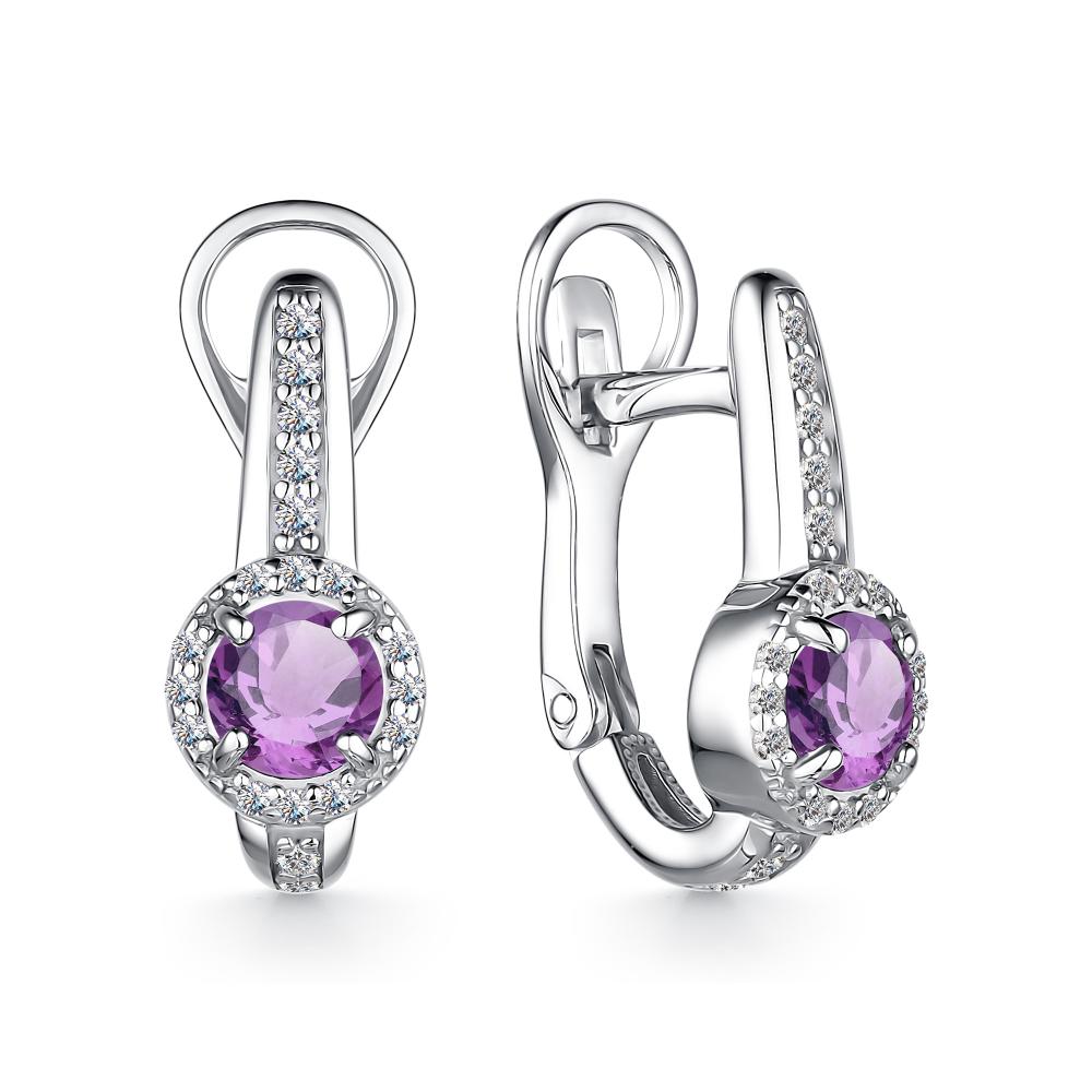 Серьги из серебра 02-2209/00АМ-00