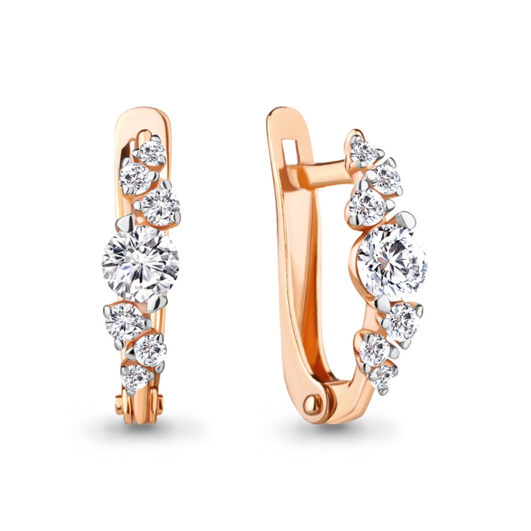 Серьги из золота 48973А
