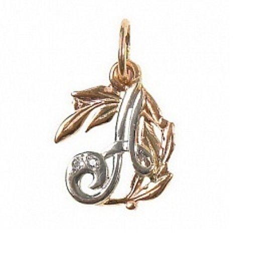 Подвеска из красного золота 585 пробы п059-01