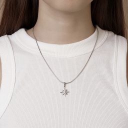 Подвеска из родированого серебра 925 пробы 4101329-00775