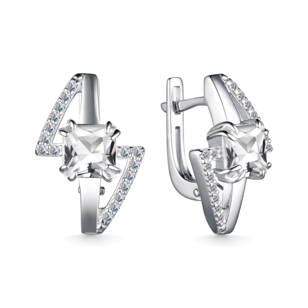 Серьги из серебра 02-4059/00ГХ-00