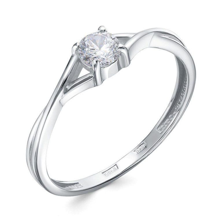 Кольцо из родированого серебра 925 пробы 3101018713