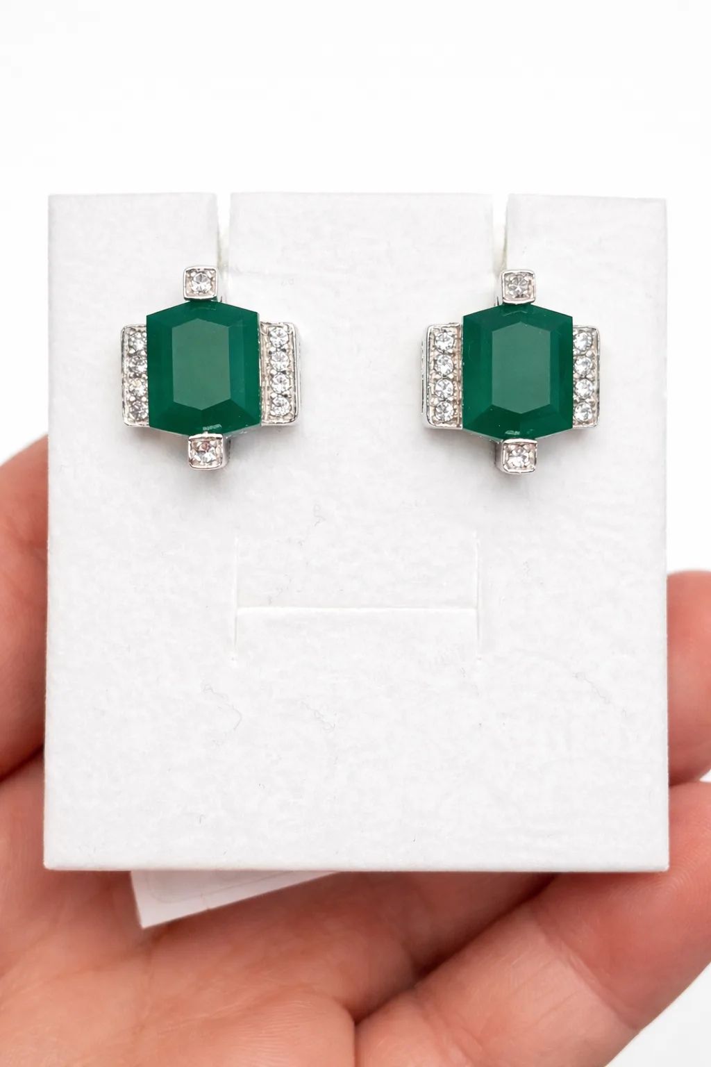 Серьги женские из родированного серебра 925 пробы 49 СИ-81