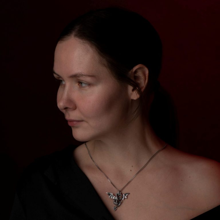 Подвеска из черненого серебра 925 пробы ПЛ006-28