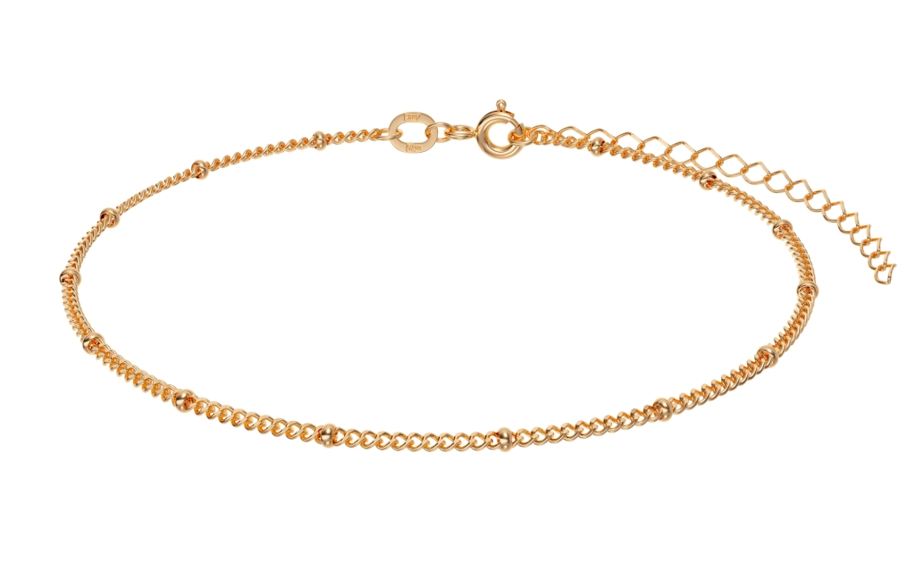 Браслет из красного золота 585 пробы НБ12-084 д. 0,4  , плетение: сатурна 1+1 на гурмете