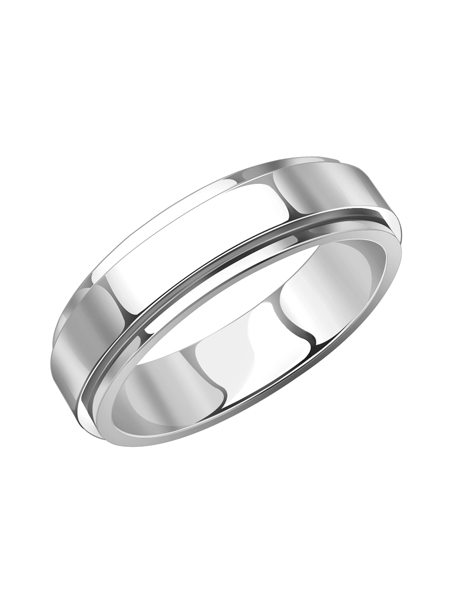 Кольцо из родированого серебра 925 пробы 1000009-00245