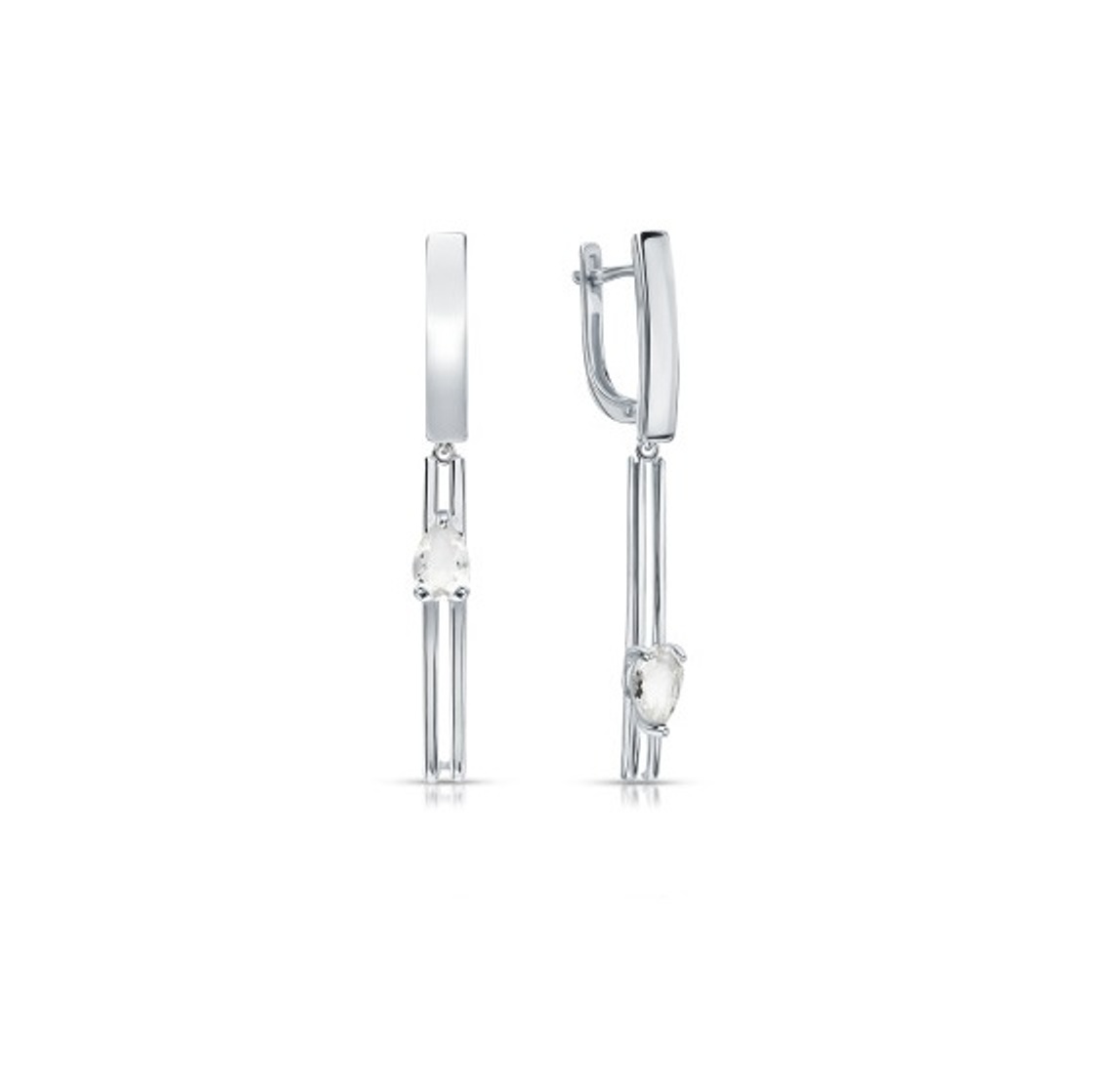 Серьги из серебра 02-4439/00ГХ-00