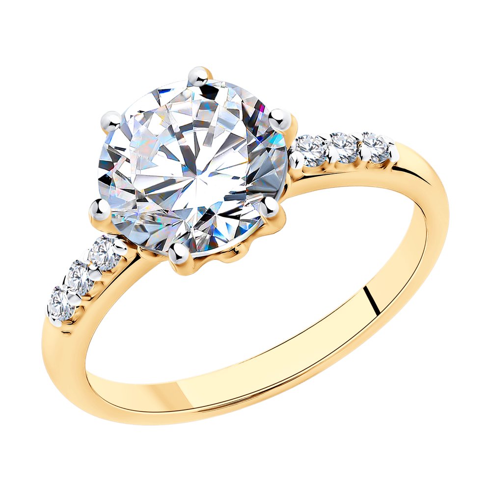 Кольцо из позолоченого серебра 925 пробы 89010083