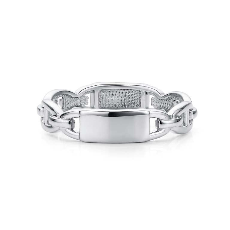 Кольцо из родированого серебра 925 пробы 01-3981/0000-00