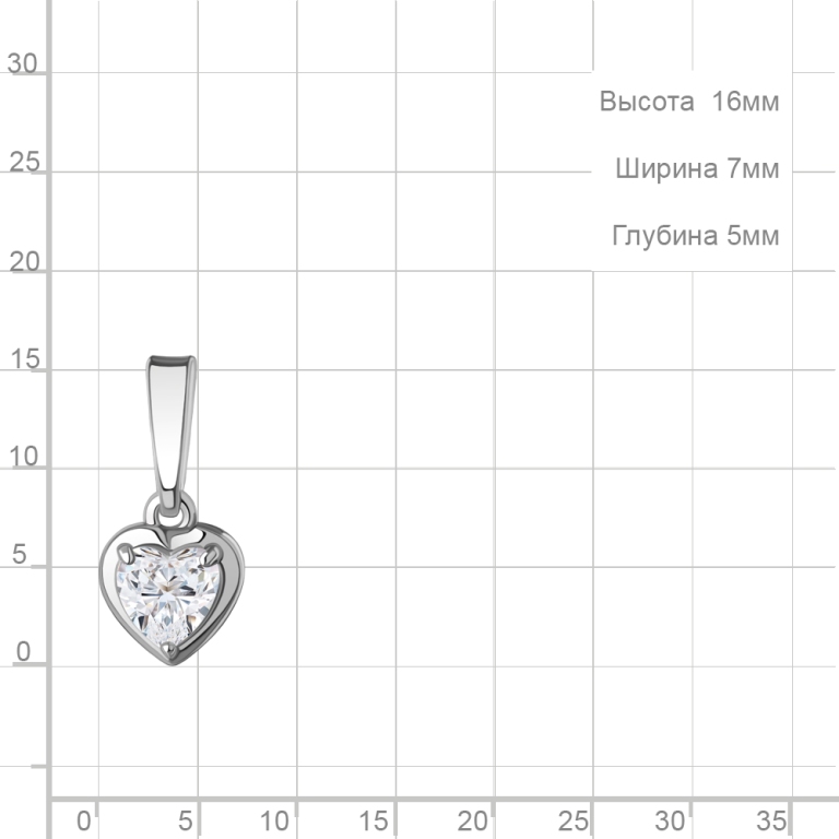 Подвеска из серебра 24755