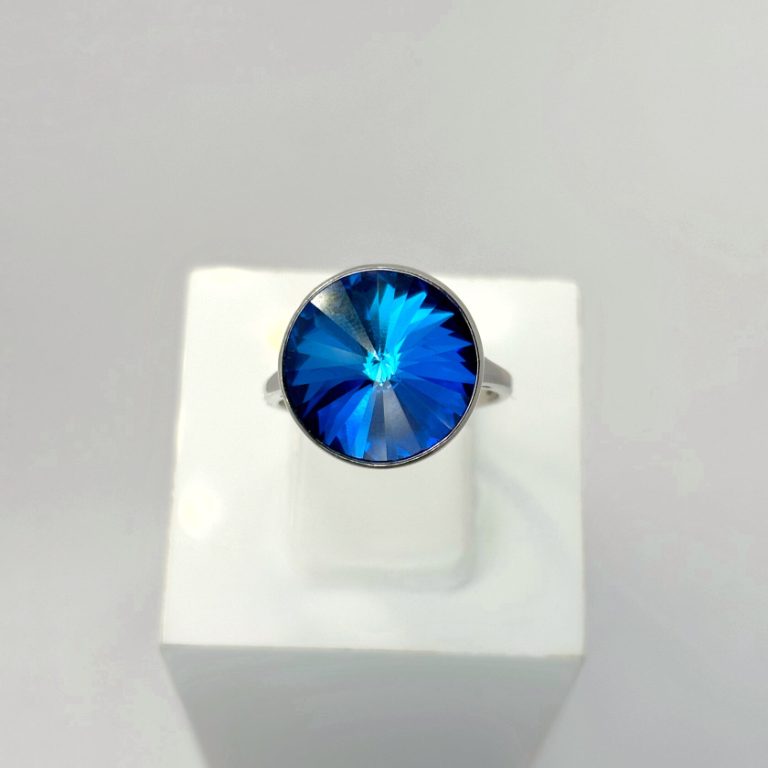 Кольцо из родированого серебра 925 пробы с6.67.01.218