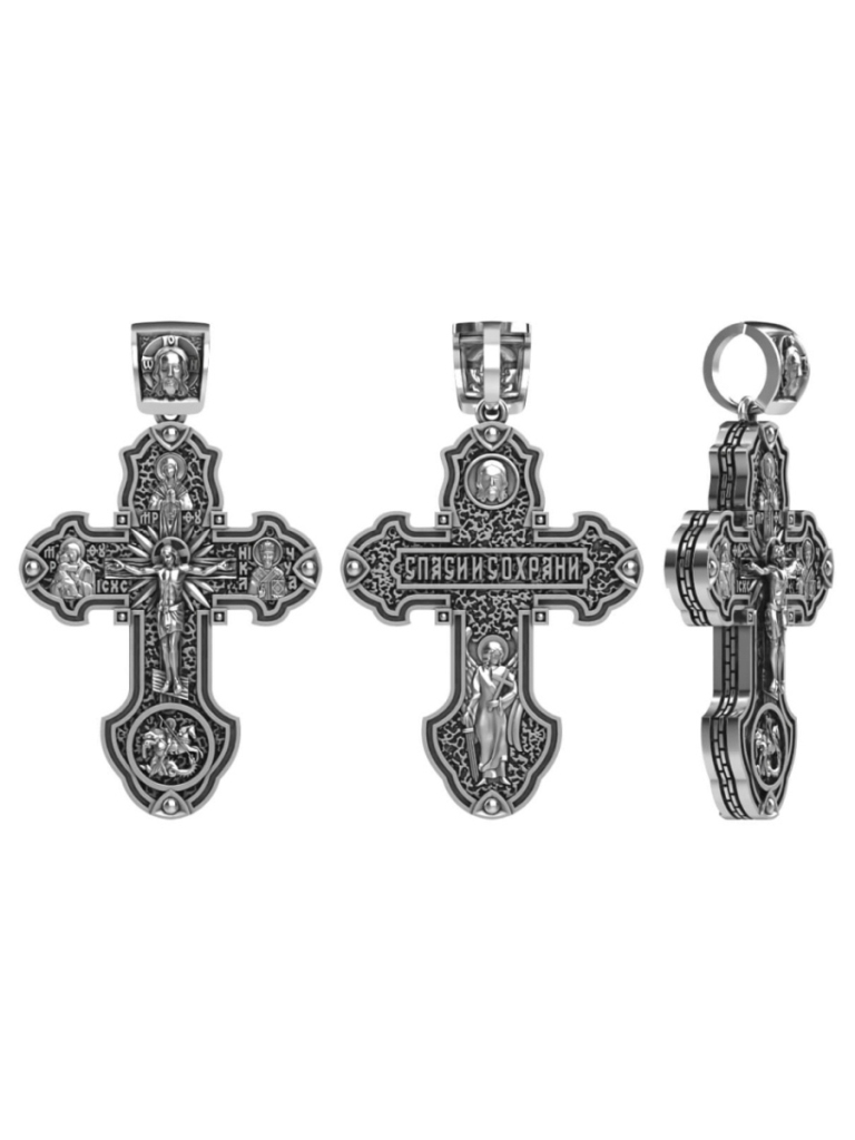 Крест из серебра ПК-022б