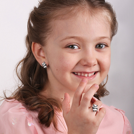 Серьги из серебра 02-3359/ЭМ22-00