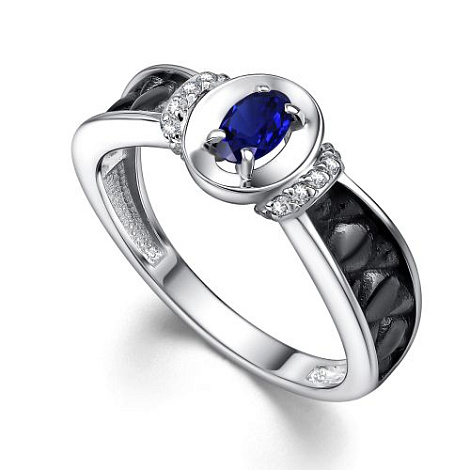 Кольцо из серебра 01-4362/0ГТС-17