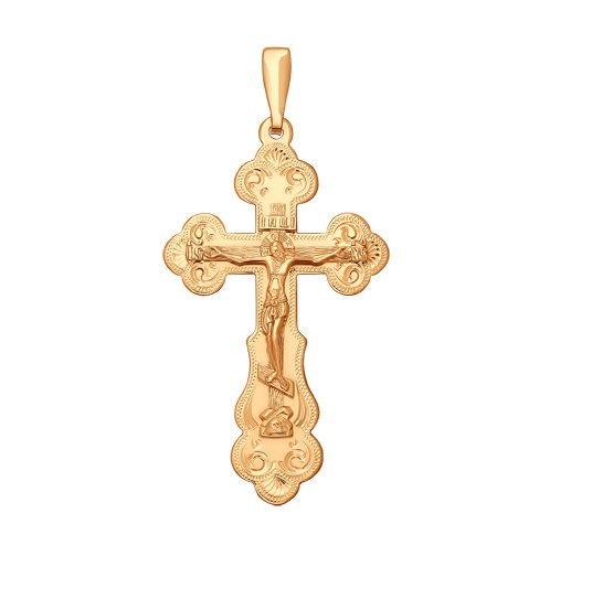 Крест из позолоченого серебра 925 пробы 93120029