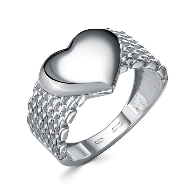 Кольцо из родированого серебра 925 пробы 3001019189