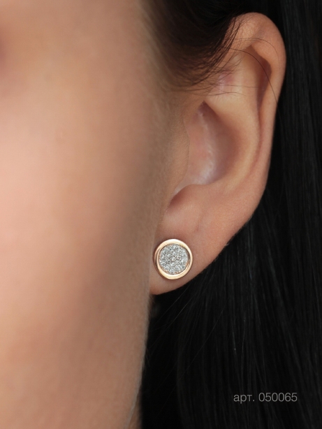 Пусеты из золота 585 пробы 050065