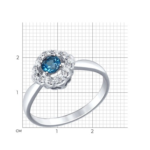 Кольцо из серебра 92011387