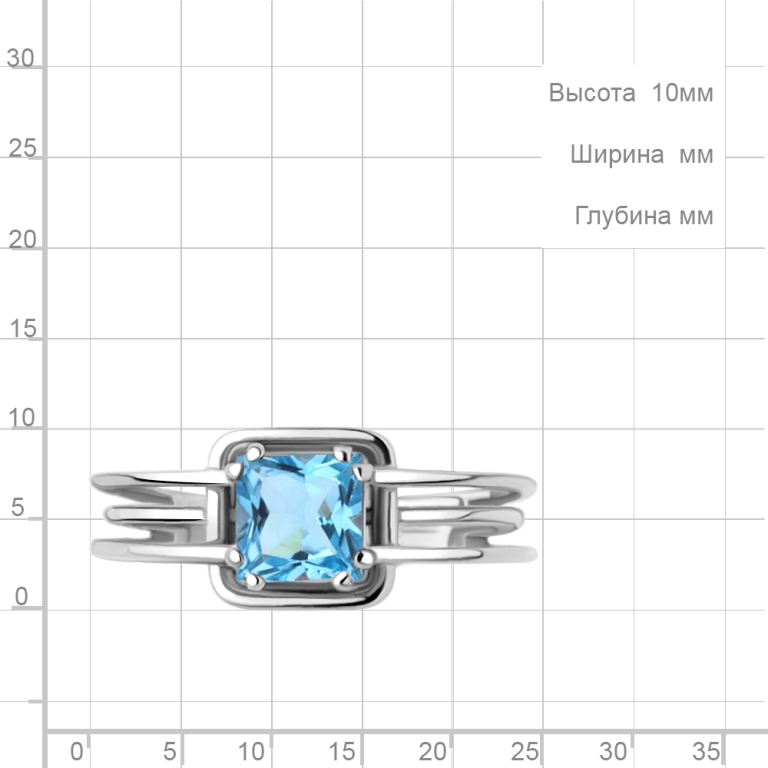 Кольцо из серебра 6960405