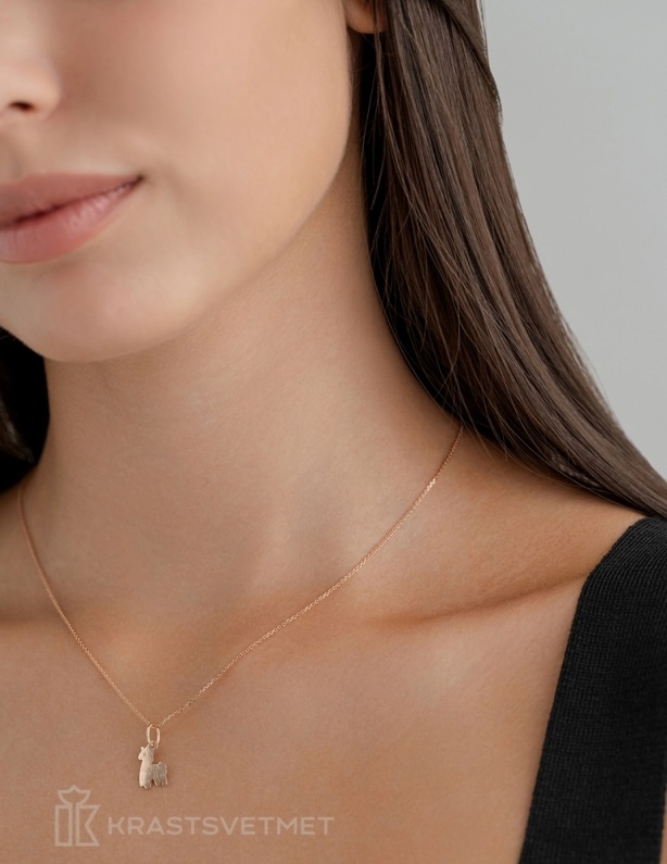 Подвеска из красного золота 585 пробы НП12-1496