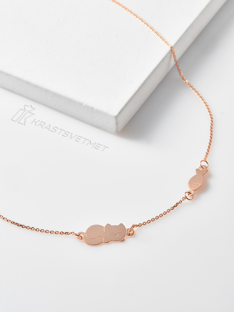 Колье из золота НХ12-2065 д. 0,3 мм