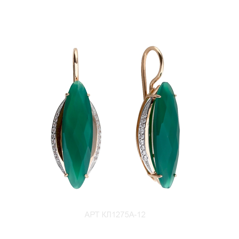 Серьги из золота кл1275а-12