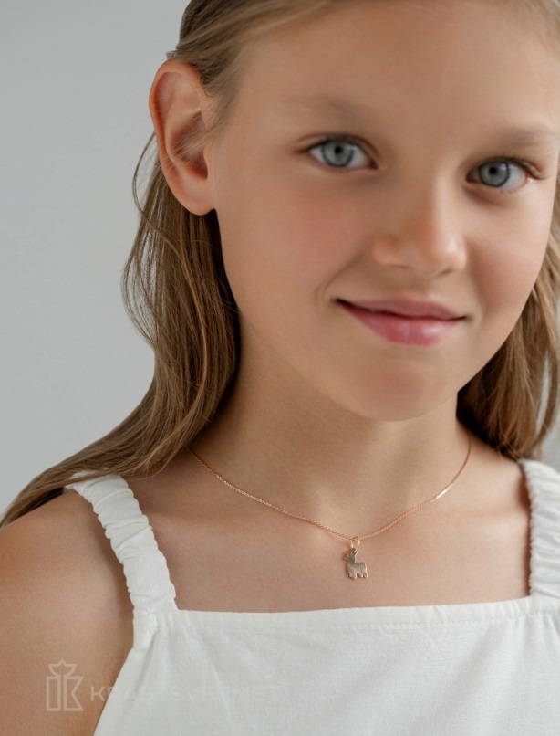 Подвеска из красного золота 585 пробы НП12-1496