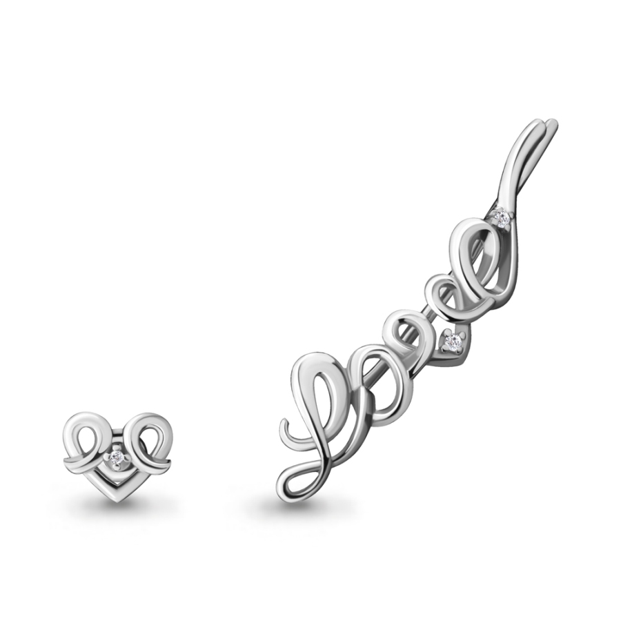 Серьги из серебра 45499А