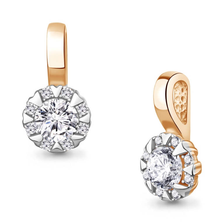 Подвеска из красного золота 585 пробы 24764А