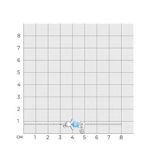 Браслет из родированого серебра 925 пробы 94050377