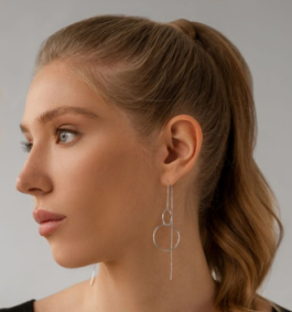 Серьги из серебра НС22-366-3