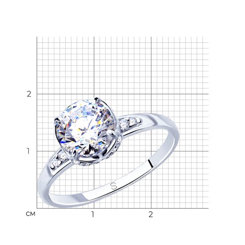 Кольцо из серебра 94012832