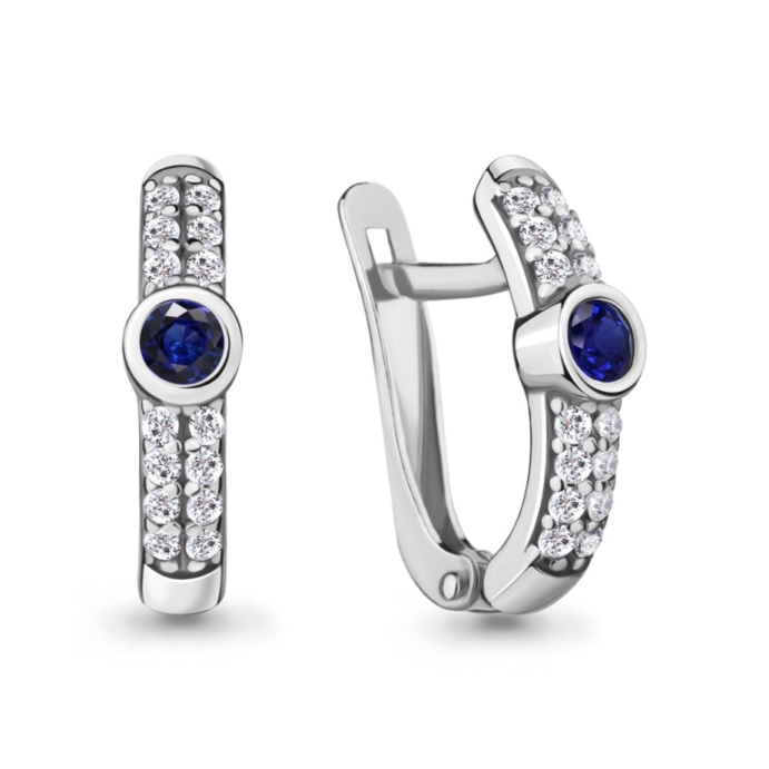 Серьги из серебра 48636АБ