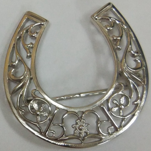 Брошь из родированого серебра 925 пробы 800186