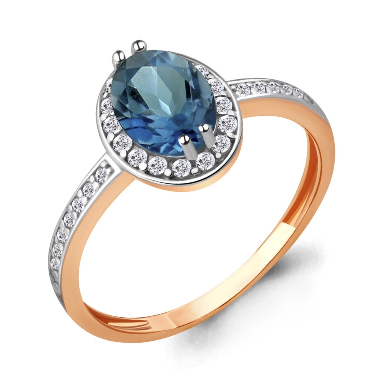 Кольцо из серебра 925 пробы 6523208А  Золочение