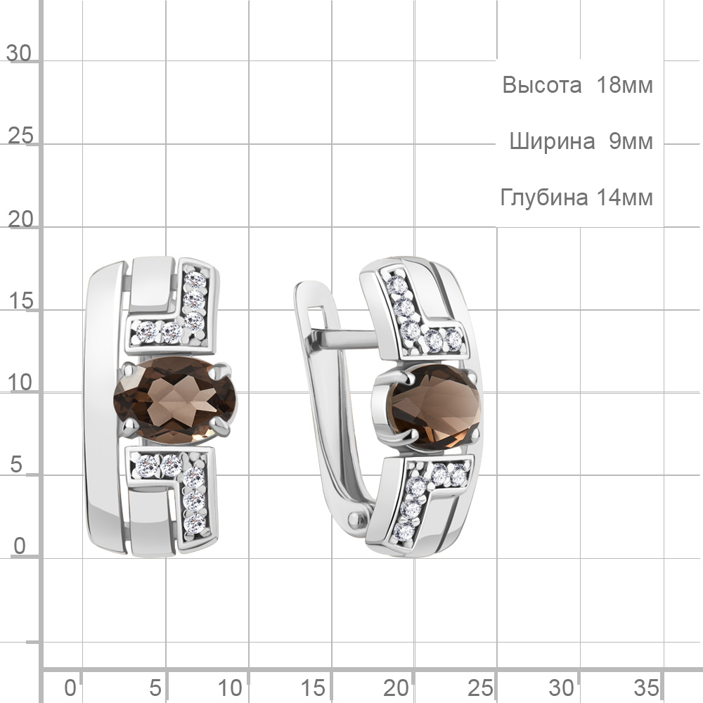Серьги из серебра 4794901А