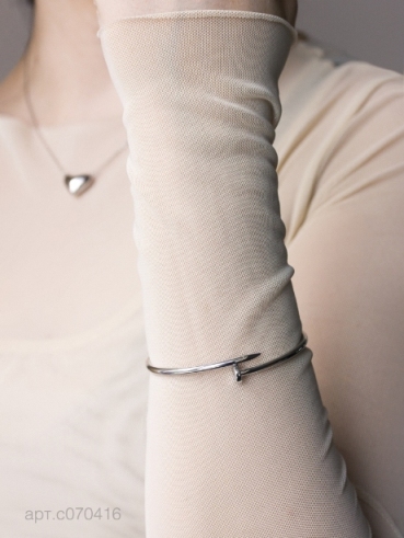 Браслет из родированого серебра 925 пробы с070416