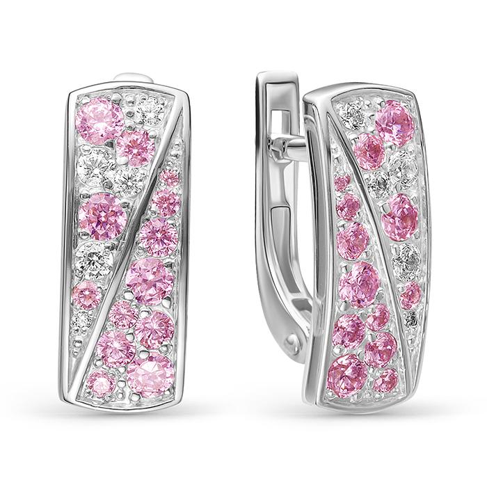 Серьги из серебра 02-0527/00КЦ-00