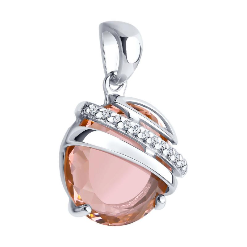 Подвеска из родированого серебра 925 пробы 92030573