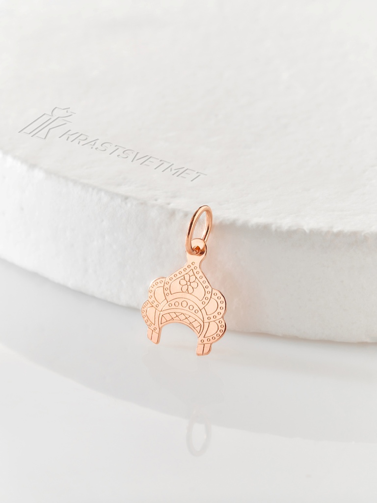 Подвеска из красного золота 585 пробы НП12-1497