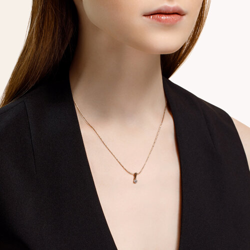 Подвеска из позолоченного серебра 925 пробы 89030026 с фианитом swarovski