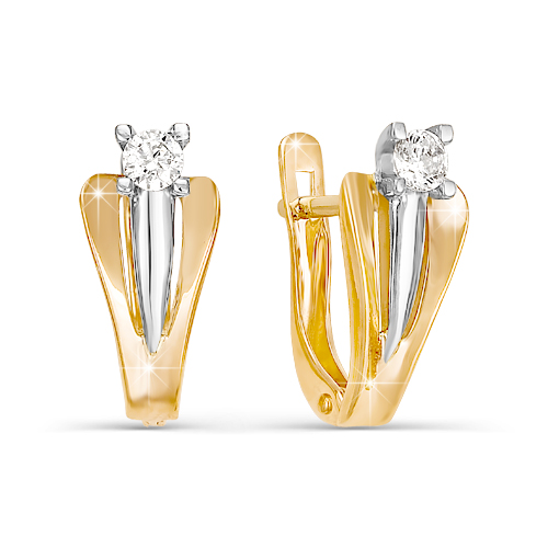Серьги из золота бр120020