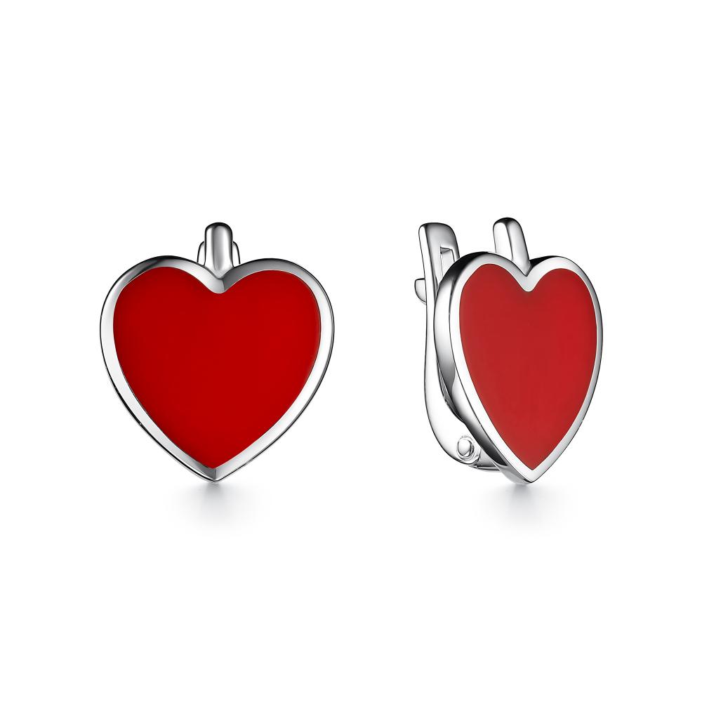 Серьги из серебра 02-3033/ЭМ24-00