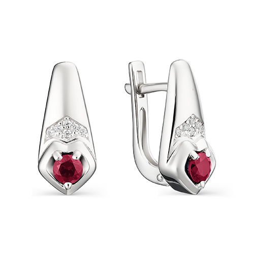 Серьги из серебра 02-1081/00ШР-00