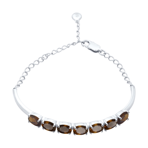 Браслет из родированого серебра 925 пробы 92050114