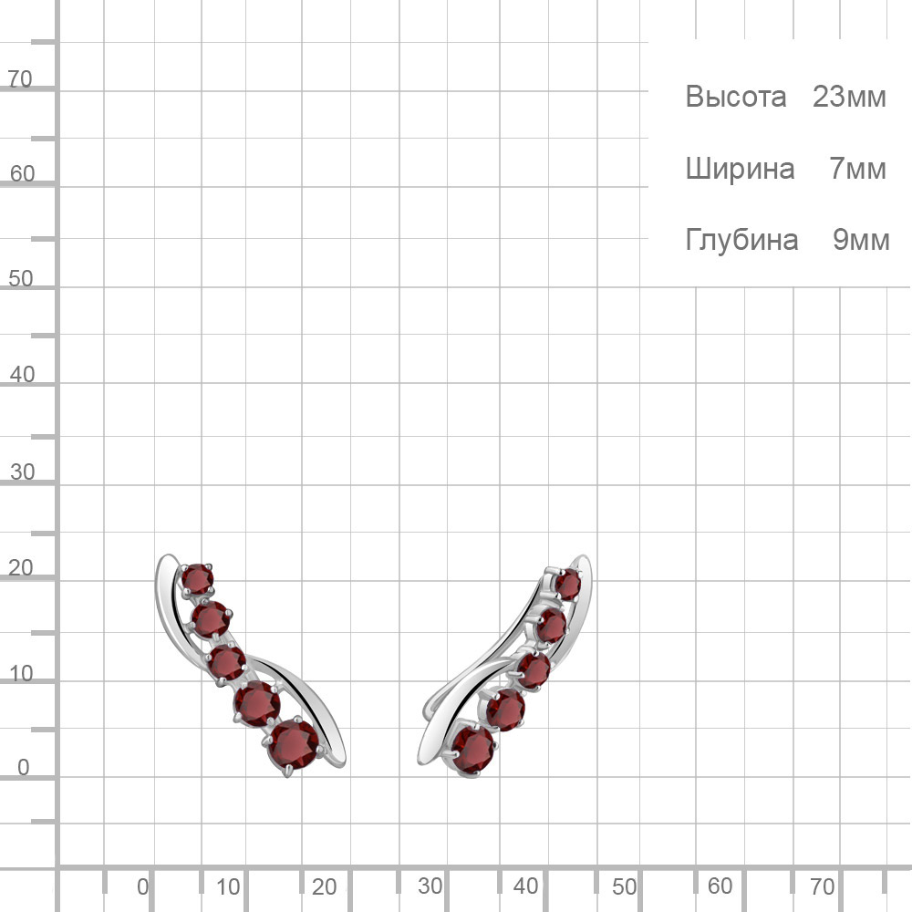 Серьги из серебра 4770303