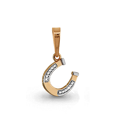 Подвеска из красного золота 585 пробы 22739А