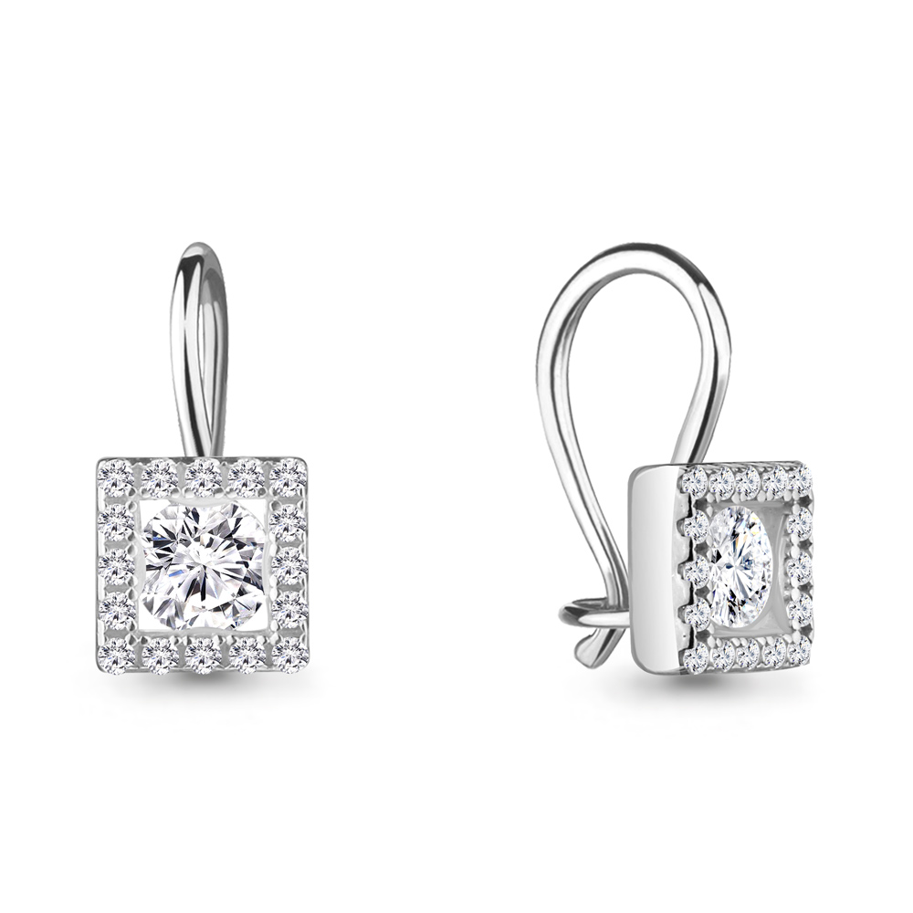 Серьги из серебра 48773А